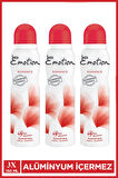 3 Adet Emotion Romance Kadın Vegan Deodorant 150 Ml Hızlı Kurur, Leke Bırakmaz