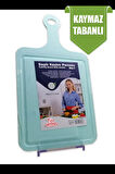 Kesme Tahtası Kaydırmaz Plastik Kesme Sunum Tahtası Pratik Kesim Panosu 165x315 Mm Royaleks-FR-105