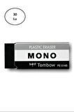 Tombow Mono Silgi, 23X11X55Mm, Siyah 30'lu