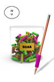 Silka Neon Spiral Kalem Tutma Aparatı 4 Renk Art.35n (72 Li Paket)