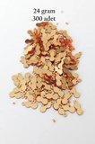 Oya Abiye Bileklik Kolye Pleksi Metalik Plastik Pul Altın Renk 24 gram 300 adet - BNC552