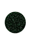 Dökme Cam Kum Boncuk (8/0) 3 mm - 20 Gram - Şeffaf Koyu Yeşil - BNC155