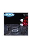 Square Tekli Kare Cam Kahvaltılık Kase ROYALEKS-25057