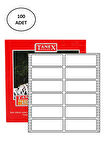 Taneks 35X97 Mm Bilgisayar Etiketi 100 Lü