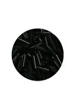Uzun Boru Kesme Boncuk Çap 2mm Uzunluk 10 mm - 20 Gram - Siyah - BNC241