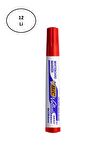 Bic Velleda 1701 Eco Yuvarlak Uç Beyaz Tahta Kalemi Kırmızı (12 Li Kutu)