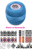 Kaplan Etamin Ve Kanaviçe İpi 8 No Kod/Renk: 995 - Royaleks