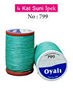 Oyalı 4 Kat Suni İpek İplik İğne Oyası Boncuk İpi Tığ Oyası No:799