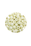 Dökme Cam Kum Boncuk Büyük Boy (6/0) 4 mm - 60 Gram - Krem - BNC107