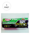 J-500 Jumbo Boy Çöp Torbası 80 x 110 cm 10 Lu Rulo x 5 Paket = 50 Adet (Siyah)
