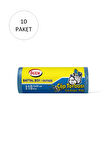Battal Boy Çöp Torbası 75 x 90 cm 10 Lu Rulo x 50 Paket = 500 Adet (Mavi)