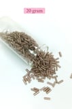 Uzun Boru Kesme Boncuk Çap 2mm Uzunluk 10 mm - 20 Gram - Duman - BNC253