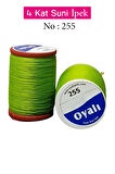 Oyalı 4 Kat Suni İpek İplik İğne Oyası Boncuk İpi Tığ Oyası No:255