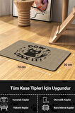 MAtGo Pati Süper Mood Deri Nazar Etme Krem Beslenme Matı Su Geçirmez Kedi Köpek Mama Paspası 50x70cm