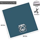 Valerine Life Çamaşır Kurutma Makinesi Örtüsü Matı Kaymaz Sıvı Geçirmez Koruyucu Yıkanır Ped 60x60cm