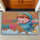 Valerine Life Hoş Geldin Bebiş Welcome Kapı Önü Paspası 45x70cm