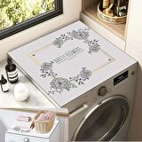 Valerine Life Çamaşır Kurutma Makinesi Örtüsü Matı Kaymaz Sıvı Geçirmez Koruyucu Yıkanır Ped 60x60cm