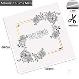 Valerine Life Çamaşır Kurutma Makinesi Örtüsü Matı Kaymaz Sıvı Geçirmez Koruyucu Yıkanır Ped 60x60cm