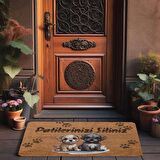 Valerine Life Sevimli Yavru Köpekler Patilerinizi Silin Kapı Önü Paspası 45x70cm