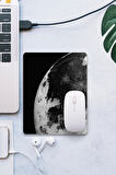 SonicTouch Ayın Karanlık Yüzü Siyah Pürüzsüz Yüzey Kaymaz Dikişsiz Gamer Oyuncu Mouse Pad 19x23cm