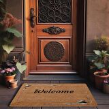 Valerine Life Sisli Çerçeve Welcome Kapı Önü Paspası 45x70cm