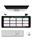 SonicTouch UltraGrand 2025 Takvimi Kişiye Firmaya Özel Promosyon Xxl Sıvı Geçirmez Masa Üstü Klavye Mouse Pad 40x90Cm