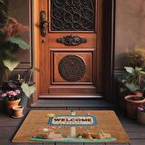Valerine Life Piknik Temalı Welcome Kapı Önü Paspası 45x70cm