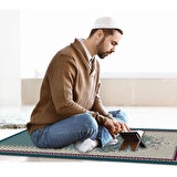 Ravabi Rug Araç İçi İşyeri Deri Taban Namazlık Çantalı Hediyelik Seyahat Seccadesi 70x110cm 21231020