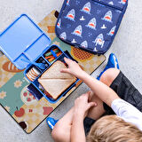 MAtGo School Beslenme Saati Çilekli Sıvı Geçirmez Beslenme Matı Yıkanır Okul Yemek Pad 35x45cm