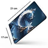SonicTouch Yükselen Zafer Ay Yıldızlı Dağ Zirveli Kaymaz Gamer Oyuncu Dikişsiz Mouse Pad 17x21cm