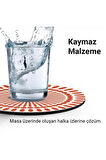 Valerine Life Yıkanabilir Kaymaz Ofis Çay ve Kahve Fincan Bardak Altlığı 10x10cm 6 Adet Model No.505