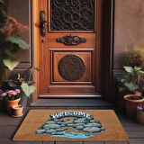 Valerine Life Irmak ve Taş Yolu Welcome Kapı Önü Paspası 45x70cm