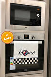 Valerine Life Çilekli Damalı Home Mutfak Kurulama Fırın Beyaz El Havlusu %100 Pamuklu 35x50cm 2 Adet