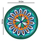 Yıkanabilir Kaydırmaz Çay ve Fincan Bardak Altlığı 6 Adet 10x10cm