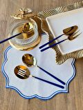 Allegra Blue Gold 5 Parça Sosluk Kepçe Seti
