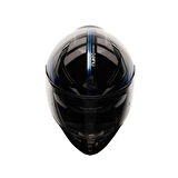 Nukro 853 Power Blue Black Full Face Motosiklet Kaskı