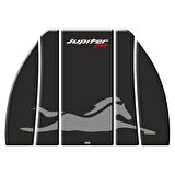 Gogo TVS Jupiter 125 (2023-2025) Tank Pad Set 003 Siyah/Gri