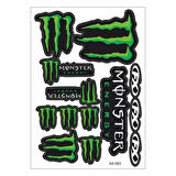 Gogo 083 A4 Monster Yeşil Tek Paket Çoklu Sticker