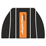 Gogo TVS Jupiter 125 (2023-2025) Tank Pad Set 2 006 Siyah/Turuncu