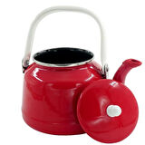 Orcamp Retro Emaye Kamp Çaydanlığı Alt Kırmızı 2.5 L
