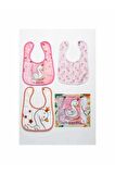 Kuğu Temalı Kare 3 Parça Microfiber Mama Önlüğü Kendi Kutusunda (su Geçirmez) Çıtçıtlı