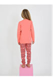 Kız Çocuk Uzun Kollu %100 Pamuklu Pijama Takımı 6/9 Yaş