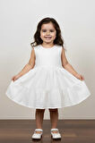 Kız Çocuk Uzun Kollu Bayramlık Prenses Düğün Parti Doğum Günü Elbisesi 2/5 Yaş