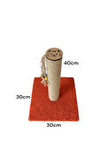 PetyMall Kedi Tırmalama Tahtası 40 cm - Kiremit