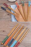 20 Çift Bambu Chopstick Desenli Yıkanabilir Kore Çin Yemek Çubuğu El Yapımı Doğal Ahşap Sushi Çubuk