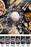 Hamur Matı Hamur Açma Silikon Yoğurma Mat Silpat Siyah Pasta Fırın Altlığı Çok Amaçlı Silikon Mat