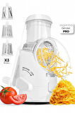 Tilbe Home Vegetable Grinder Pro Öğütücü Dilimleyici Kollu Rende 3 Çelik Bıçaklı Sebze Doğrayıcı Mutfak RobotuVegetable Grinder Pro Öğütücü Dilimleyici Kollu Rende 3 Çelik Bıçaklı Sebze Doğrayıcı Mutfak Robotu