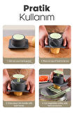 Tilbe Home Vegetable Cutter Pro Rende Sebze Soğan Küp Doğrayıcı Dilimleyici Hazneli Kesici Dicer Rende Seti
