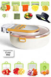 Tilbe Home Vegetable Cutter Pro Rende Sebze Doğrayıcı Dilimleyici Hazneli Soğan Küp Kesici Dicer Rende Seti