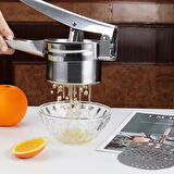 Tilbe Home Patates Ezici Press Meyve Nar Sıkacağı Patates Püre Yapıcı Mutfak Hazneli Çelik Mevye Limon Sıkacak